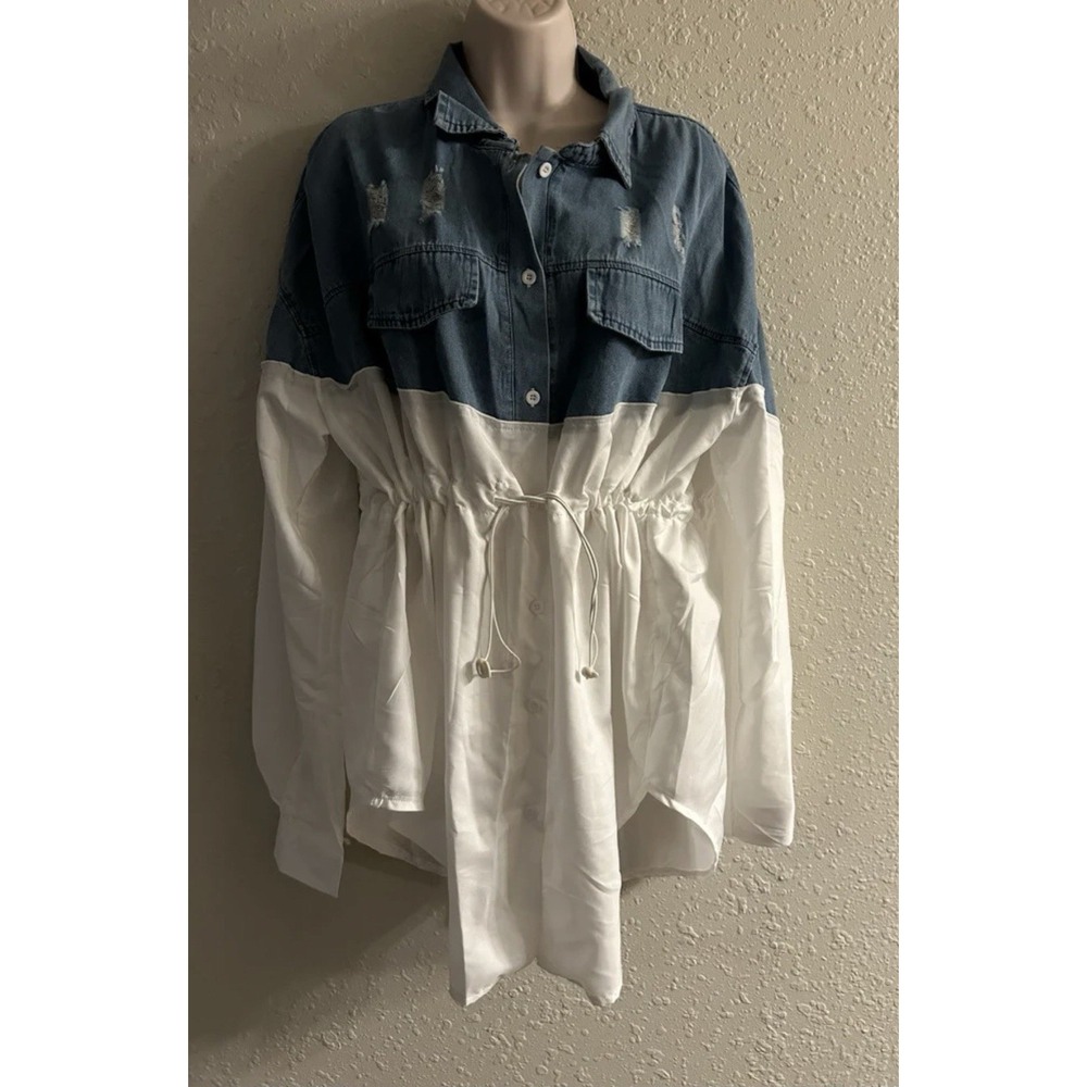 New 3XL Plus Wear Figure Loving Denim Diva Essence Top #164*11